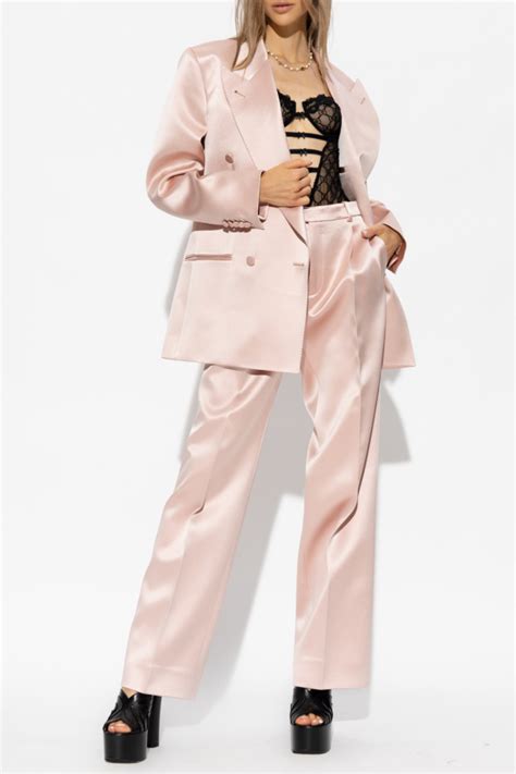 gucci pink satin jacket with 3 headed dragon|Gucci blazers for women.